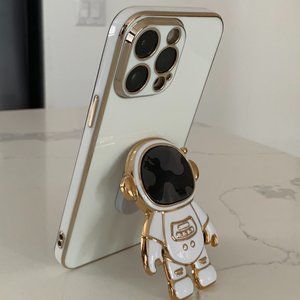 Astronaut Hidden Stand Case cover for Iphone 14 Pro Max -Teal, blue, dark green